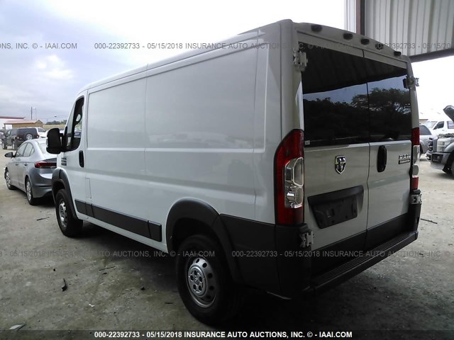 3C6TRVAG3HE545826 - 2017 RAM PROMASTER 1500 1500 STANDARD WHITE photo 3