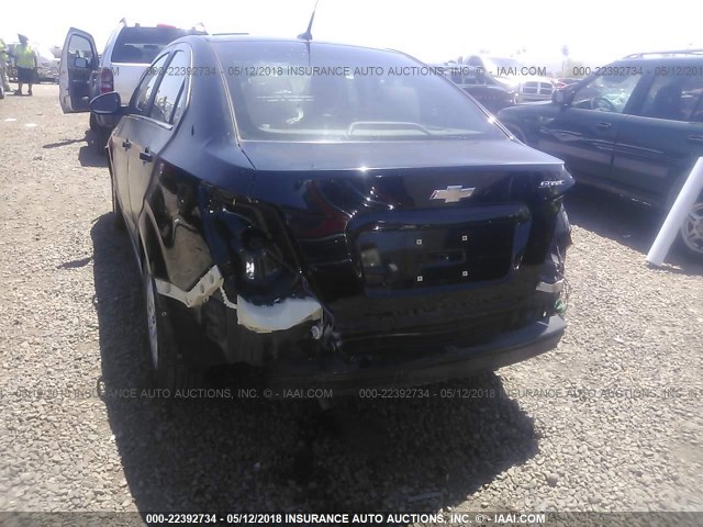 1G1JA5SH3C4161479 - 2012 CHEVROLET SONIC LS 黑色 照片 6