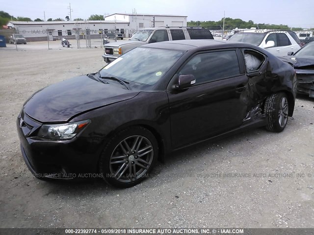 JTKJF5C71B3015948 - 2011 TOYOTA SCION TC 紫色 照片 2