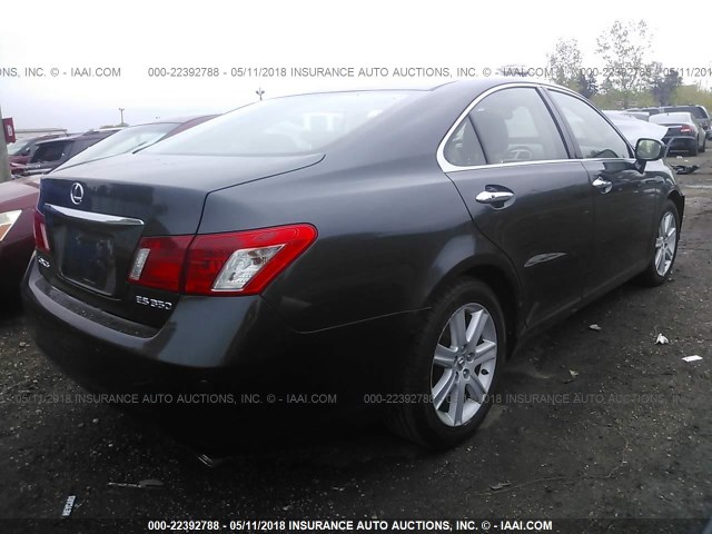 JTHBJ46G082162047 - 2008 LEXUS ES 350 GRAY photo 4