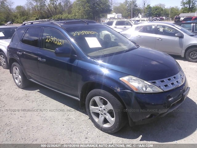 JN8AZ08WX5W411353 - 2005 NISSAN MURANO SL/SE/S Navy photo 1