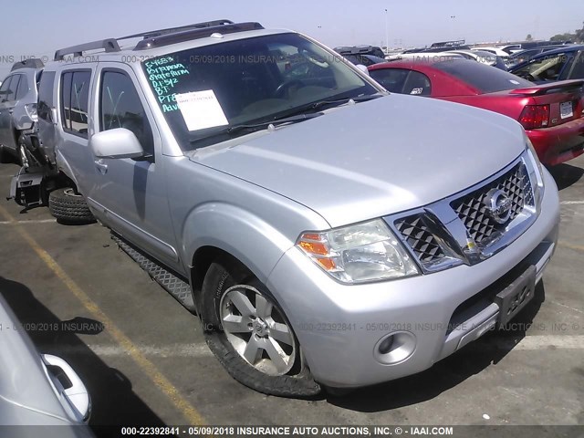 5N1AR18U48C613106 - 2008 NISSAN PATHFINDER S/LE/SE SILVER photo 1