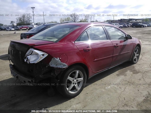 1G2ZG58N274255028 - 2007 PONTIAC G6 SE RED photo 4