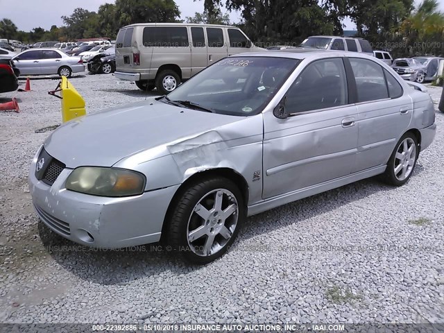 3N1AB51D94L734354 - 2004 NISSAN SENTRA SE-R SPEC V SILVER photo 2