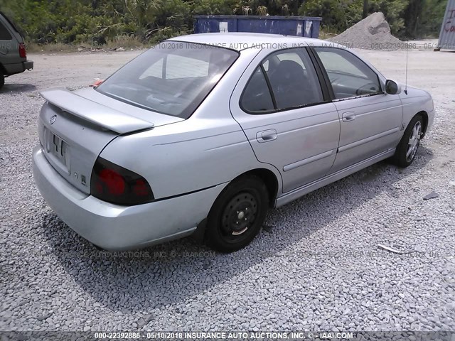 3N1AB51D94L734354 - 2004 NISSAN SENTRA SE-R SPEC V SILVER photo 4