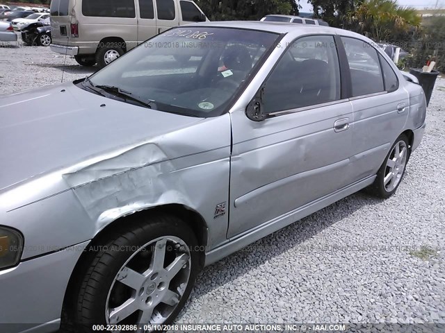 3N1AB51D94L734354 - 2004 NISSAN SENTRA SE-R SPEC V SILVER photo 6