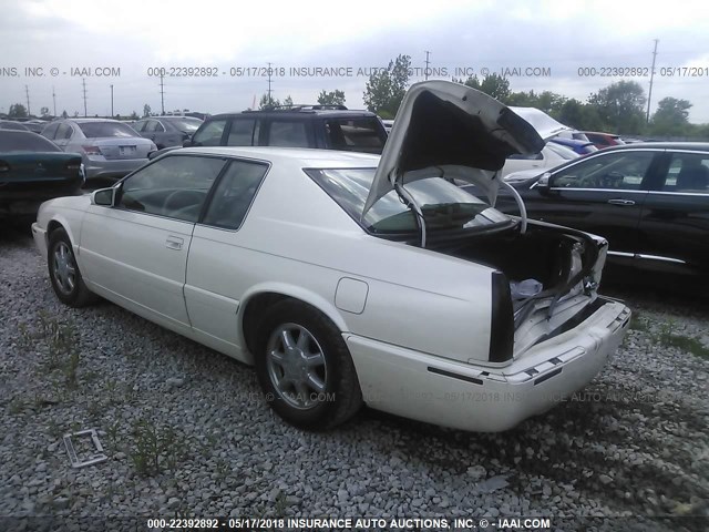 1G6ET1297YU132775 - 2000 CADILLAC ELDORADO TOURING WHITE photo 3