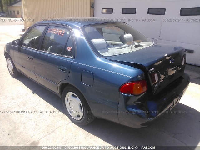 2T1BR18E1WC081304 - 1998 TOYOTA COROLLA VE/CE/LE BLUE photo 3