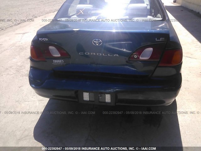 2T1BR18E1WC081304 - 1998 TOYOTA COROLLA VE/CE/LE BLUE photo 6