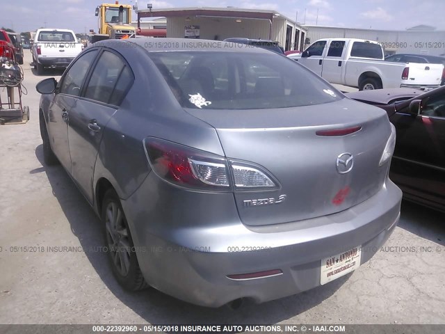 JM1BL1VF1C1502226 - 2012 MAZDA 3 I GRAY photo 3