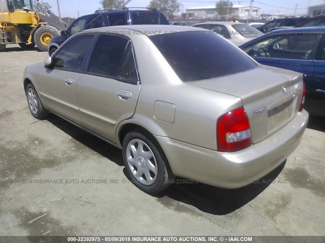 JM1BJ225020559514 - 2002 MAZDA PROTEGE DX/LX/ES BEIGE photo 3