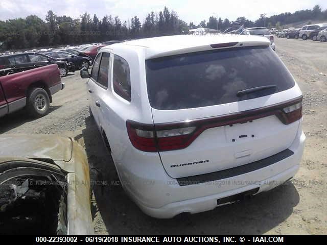 1C4RDHAG6GC502381 - 2016 DODGE DURANGO SXT WHITE photo 3