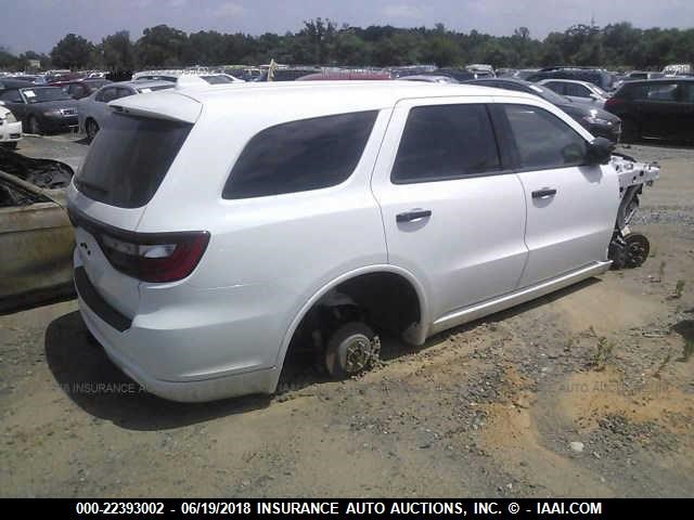 1C4RDHAG6GC502381 - 2016 DODGE DURANGO SXT WHITE photo 4