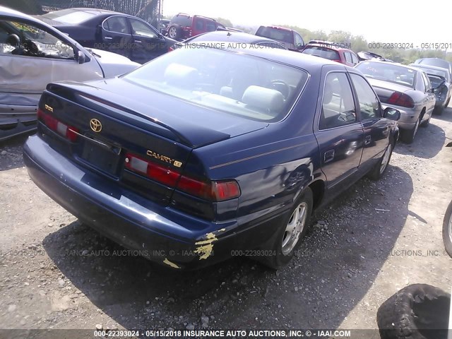 4T1BG22K1XU526621 - 1999 TOYOTA CAMRY CE/LE/XLE 蓝色 照片 4