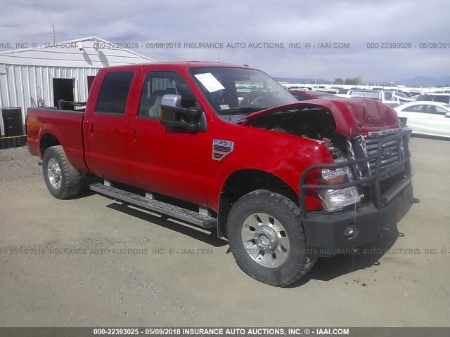1FTSW2BR5AEA51495 - 2010 FORD F250 SUPER DUTY RED photo 1