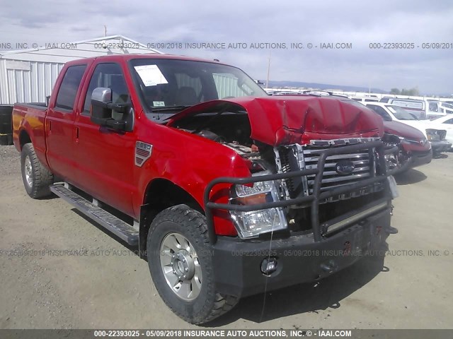 1FTSW2BR5AEA51495 - 2010 FORD F250 SUPER DUTY RED photo 6