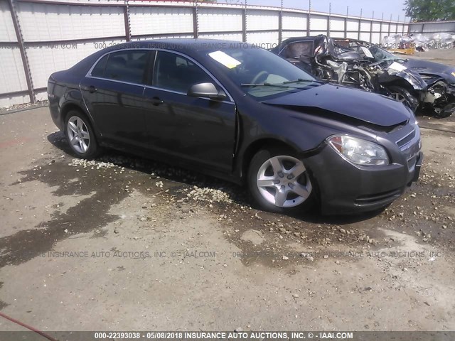 1G1ZB5EB9A4136557 - 2010 CHEVROLET MALIBU LS GRAY photo 1