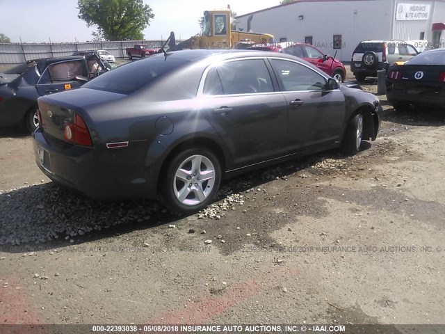 1G1ZB5EB9A4136557 - 2010 CHEVROLET MALIBU LS GRAY photo 4