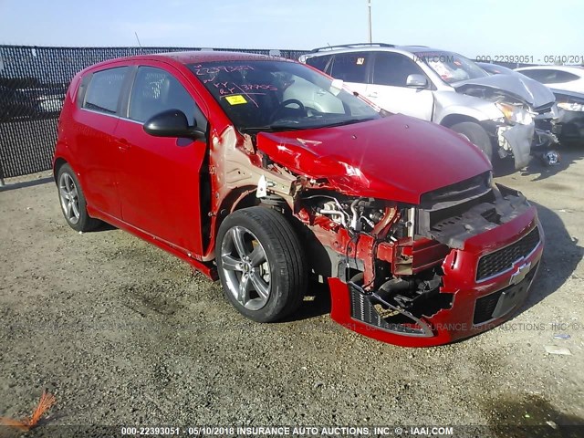 1G1JG6SB4D4181550 - 2013 CHEVROLET SONIC RS RED photo 1