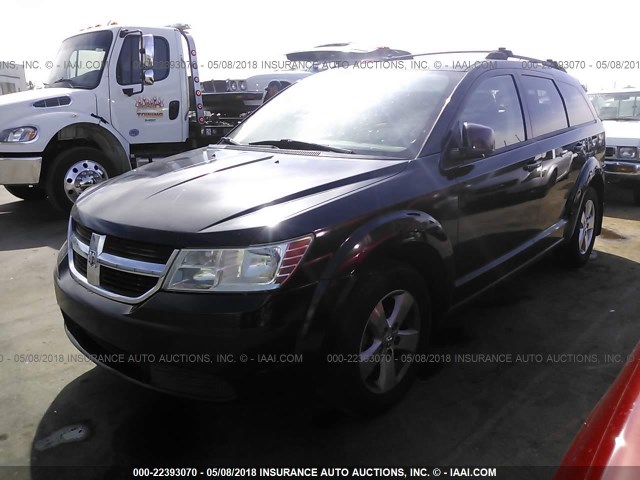 3D4GG57V49T503168 - 2009 DODGE JOURNEY SXT BLACK photo 2