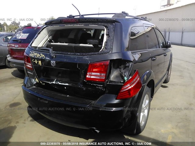 3D4GG57V49T503168 - 2009 DODGE JOURNEY SXT BLACK photo 4