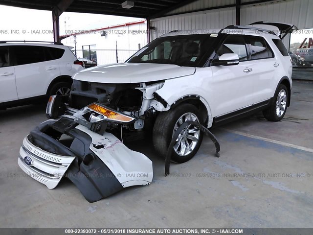 1FM5K7F82FGA17710 - 2015 FORD EXPLORER LIMITED 白色 照片 2
