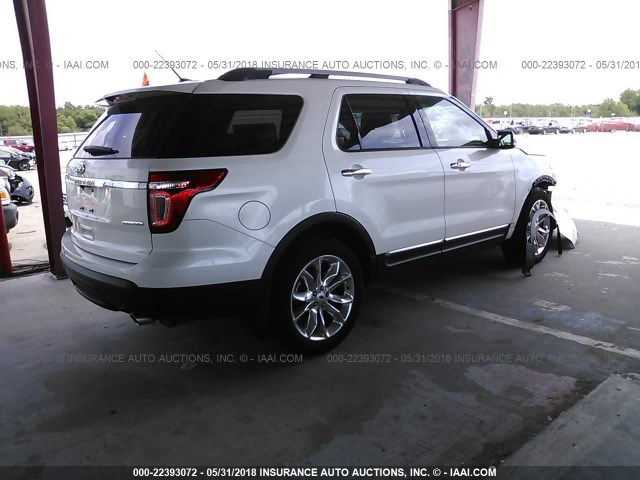 1FM5K7F82FGA17710 - 2015 FORD EXPLORER LIMITED 白色 照片 4