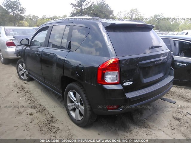 1C4NJDBB2DD140073 - 2013 JEEP COMPASS SPORT BLACK photo 3