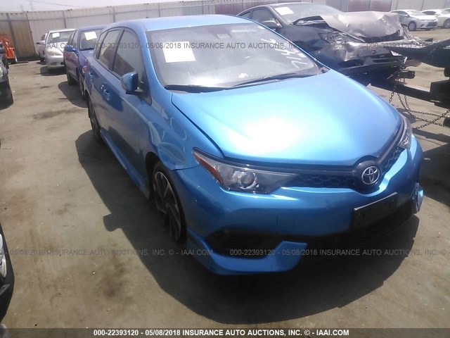 JTNKARJE0HJ526053 - 2017 TOYOTA COROLLA IM BLUE photo 1