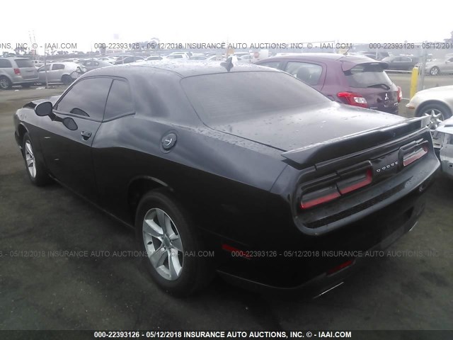 2C3CDZAG7GH166138 - 2016 DODGE CHALLENGER SXT BLACK photo 3