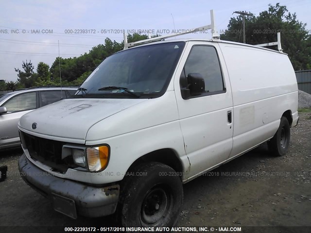 1FTNE24L0YHB13628 - 2000 FORD ECONOLINE E250 VAN WHITE photo 2