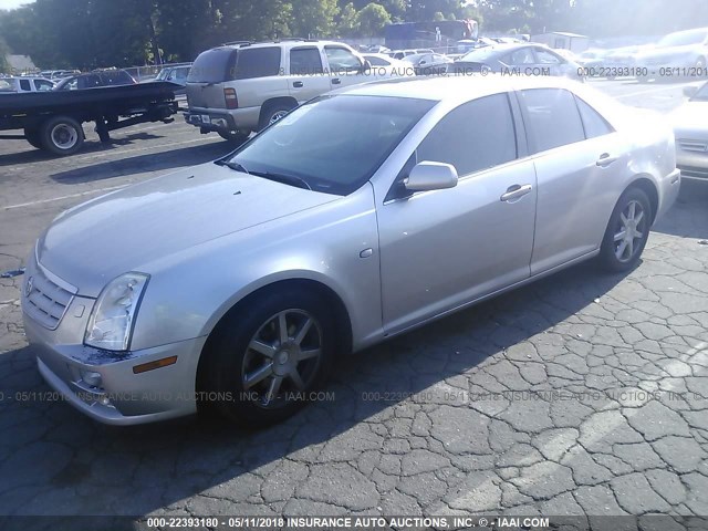 1G6DC67A650165247 - 2005 CADILLAC STS SILVER photo 2