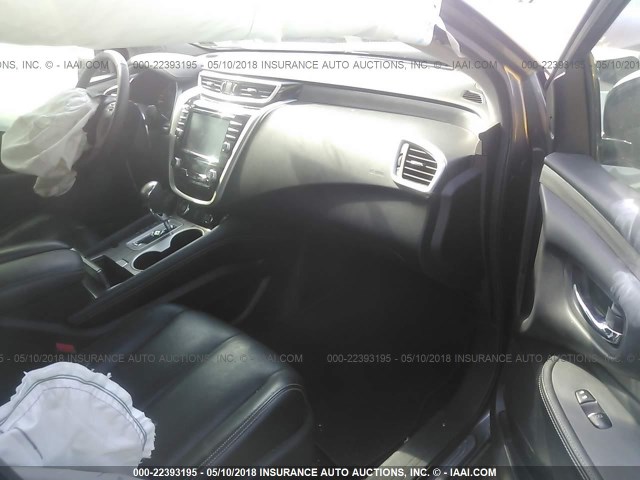 5N1AZ2MHXFN287506 - 2015 NISSAN MURANO S/SL/SV/PLATINUM GRAY photo 5