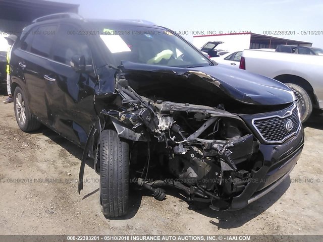 5XYKW4A21DG377371 - 2013 KIA SORENTO SX BLACK photo 6