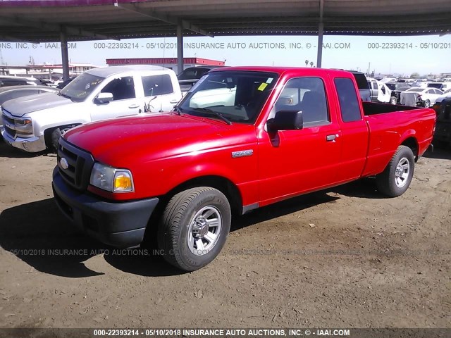 1FTYR44E26PA17582 - 2006 FORD RANGER SUPER CAB RED photo 2