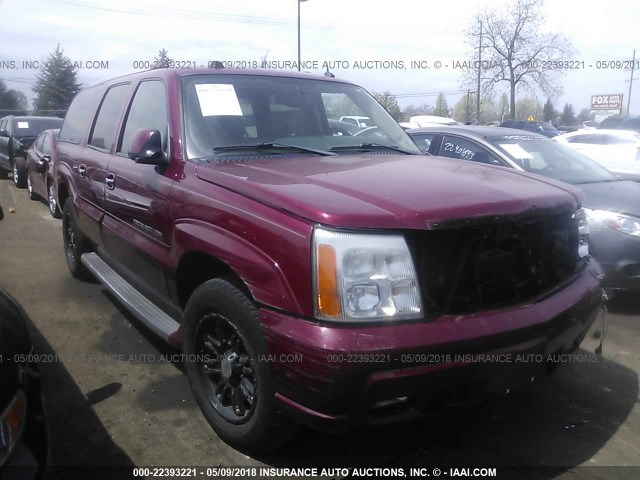 3GYFK66N45G256634 - 2005 CADILLAC ESCALADE ESV BURGUNDY photo 1