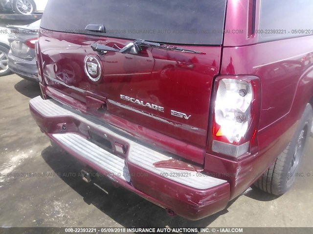 3GYFK66N45G256634 - 2005 CADILLAC ESCALADE ESV BURGUNDY photo 6