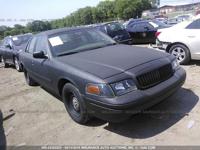 2FAFP71W71X152478 - 2001 FORD CROWN VICTORIA POLICE INTERCEPTOR BLACK photo 1