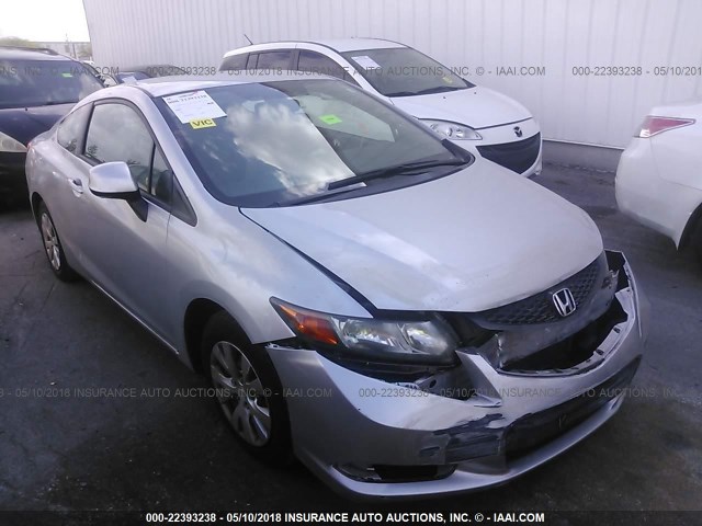 2HGFG3B54CH538492 - 2012 HONDA CIVIC LX SILVER photo 1