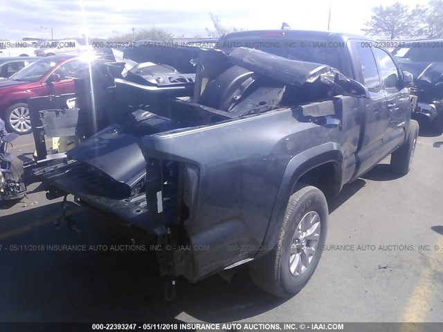 5TFRX5GN0GX070245 - 2016 TOYOTA TACOMA ACCESS CAB/SR/SR5 GRAY photo 4