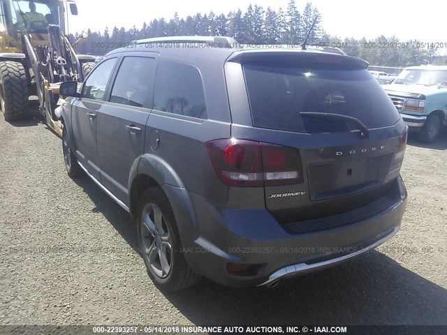 3C4PDCGG5GT148844 - 2016 DODGE JOURNEY CROSSROAD GRAY photo 3