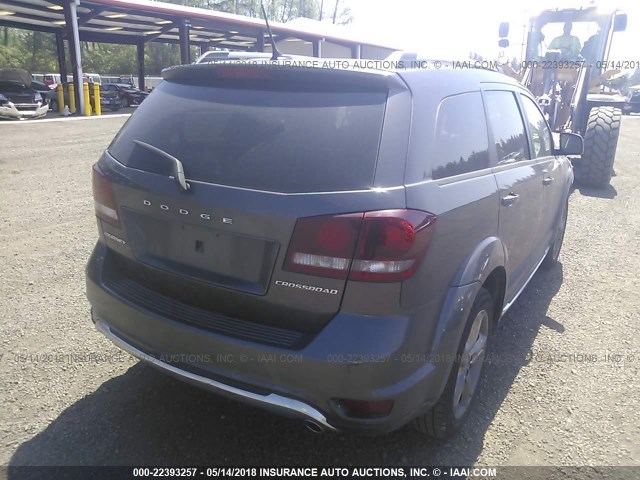 3C4PDCGG5GT148844 - 2016 DODGE JOURNEY CROSSROAD GRAY photo 4