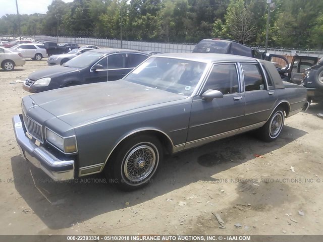 1G1BU54E7LA110695 - 1990 CHEVROLET CAPRICE CLASSIC BROUGHAM 灰色 照片 2