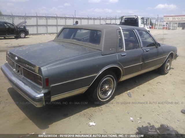 1G1BU54E7LA110695 - 1990 CHEVROLET CAPRICE CLASSIC BROUGHAM 灰色 照片 4
