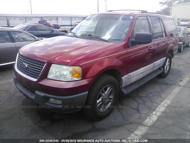 1FMPU15L64LA08082 - 2004 FORD EXPEDITION XLT წითელი ფოტო 2