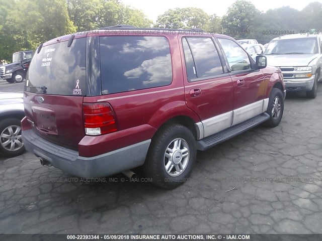 1FMPU15L64LA08082 - 2004 FORD EXPEDITION XLT RED photo 4