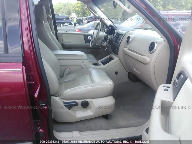 1FMPU15L64LA08082 - 2004 FORD EXPEDITION XLT წითელი ფოტო 5