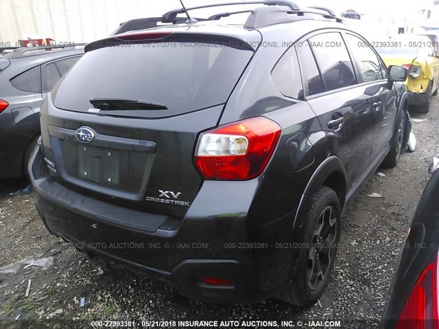 JF2GPADCXF8284396 - 2015 SUBARU XV CROSSTREK 2.0 PREMIUM GRAY photo 4