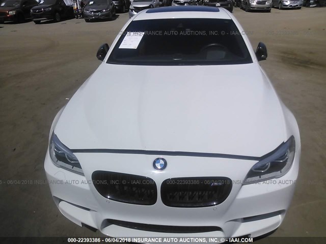 WBSFV9C57GD595805 - 2016 BMW M5 WHITE photo 6