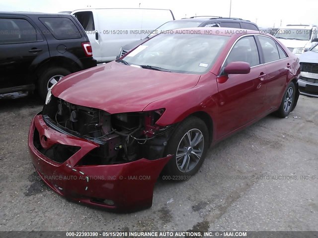 4T1BE46K07U055900 - 2007 TOYOTA CAMRY NEW GENERAT CE/LE/XLE/SE RED photo 2